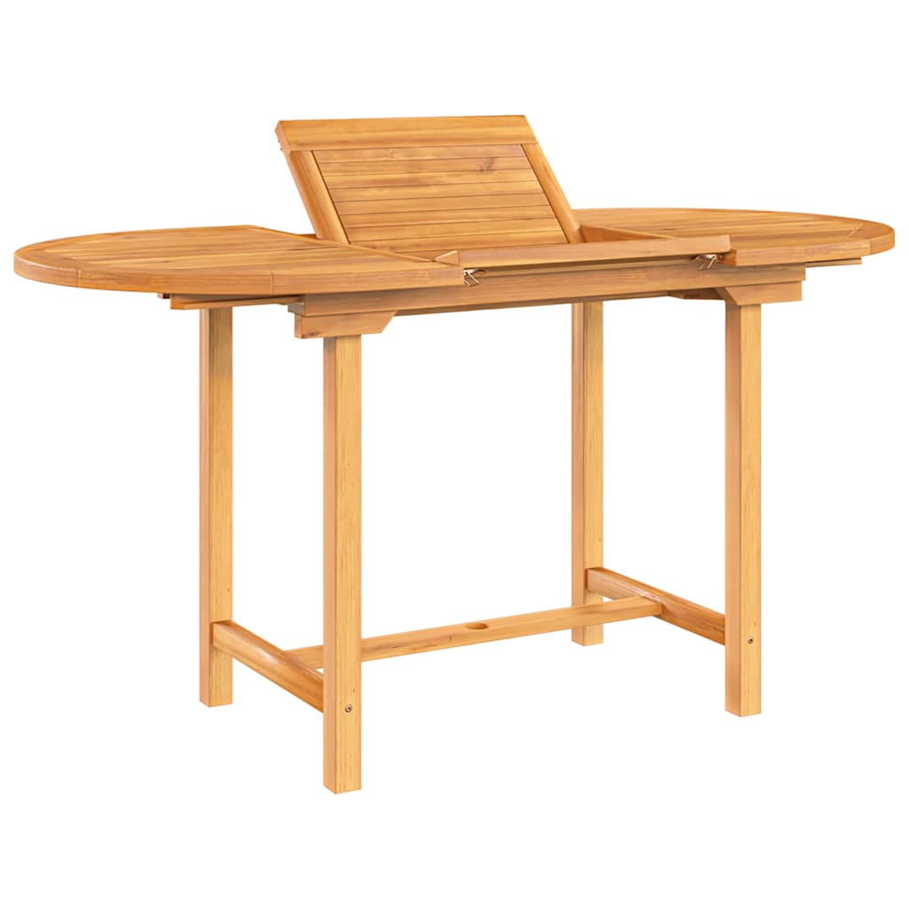 vidaXL Table de jardin extensible 110-160x80x75 cm Bois de teck massif