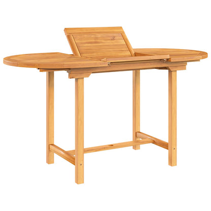 vidaXL Table de jardin extensible 110-160x80x75 cm Bois de teck massif