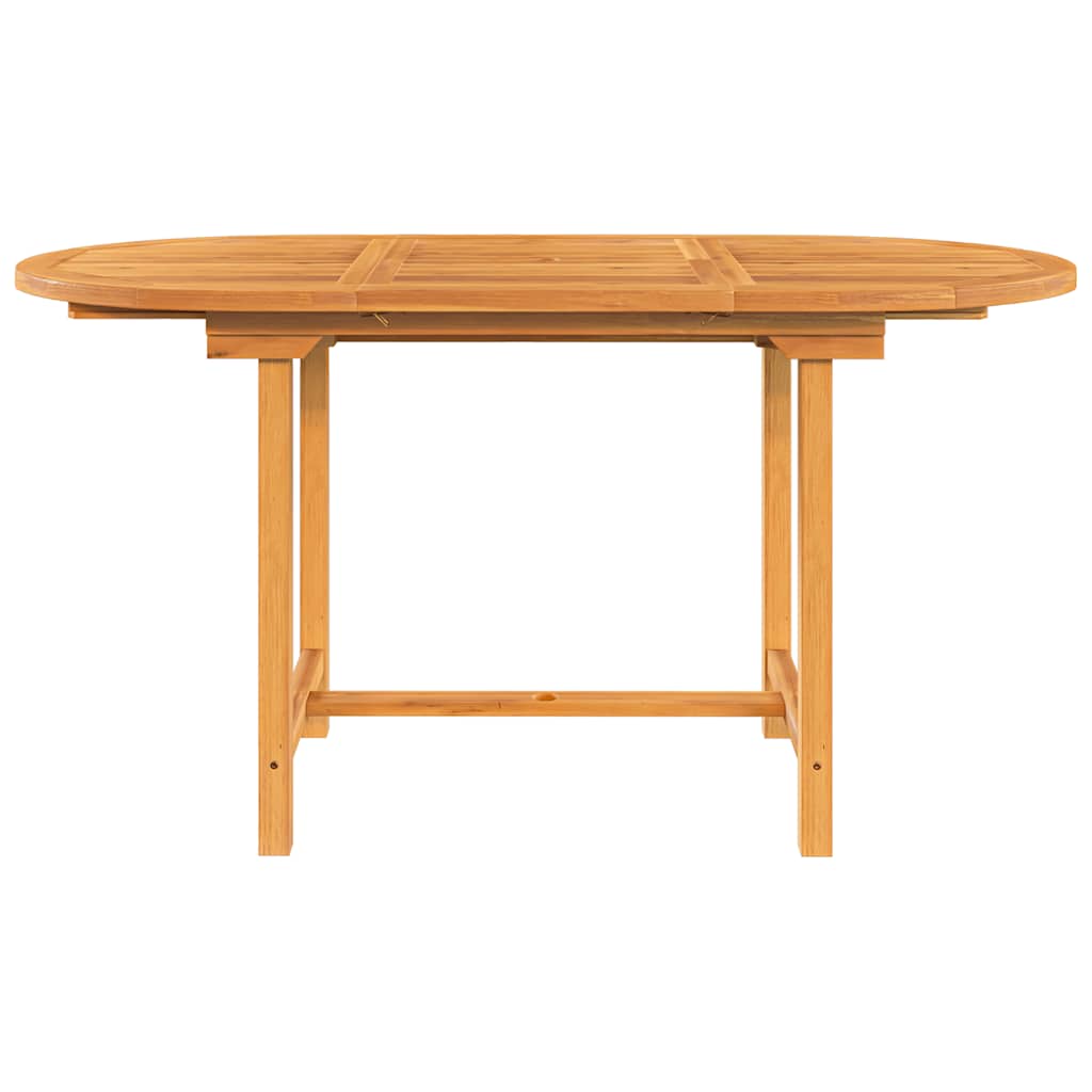 vidaXL Table de jardin extensible 110-160x80x75 cm Bois de teck massif
