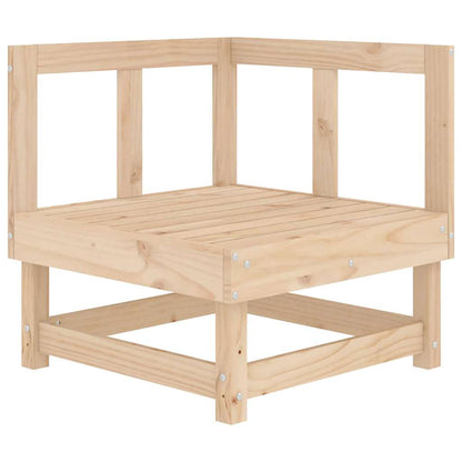 vidaXL Canapé d'angle avec coussins Bois de pin massif