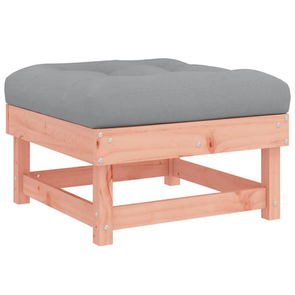 vidaXL Tabouret de jardin avec coussin en bois de douglas massif