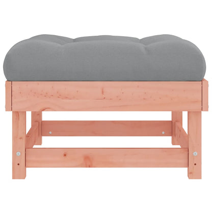 vidaXL Tabouret de jardin avec coussin en bois de douglas massif