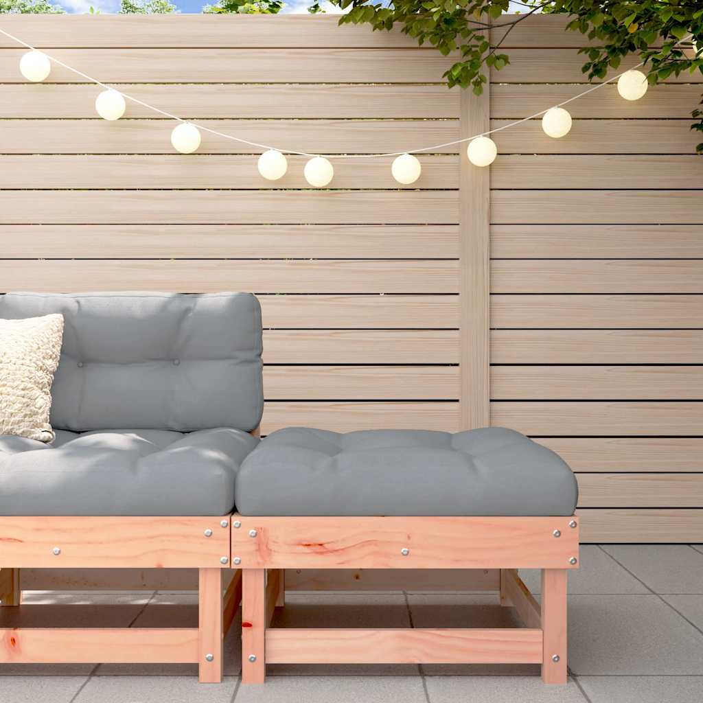 vidaXL Tabouret de jardin avec coussin en bois de douglas massif