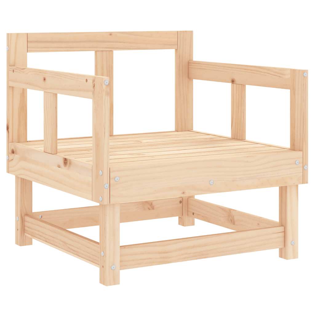 vidaXL Chaises de jardin avec coussins 2 pcs Bois de pin massif