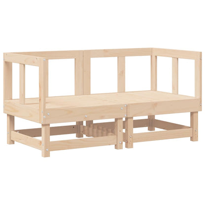 vidaXL Ecksofas mit Kissen 2 Stk. Massivholz Kiefer