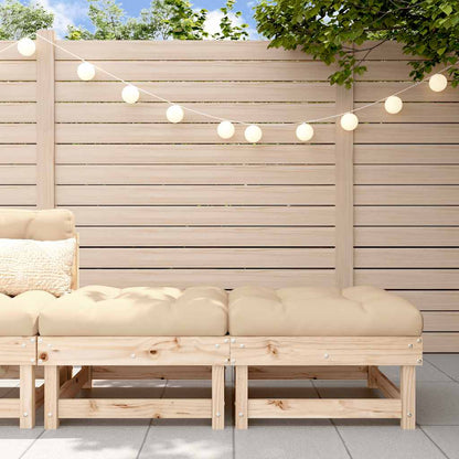 vidaXL Tabourets de jardin avec coussins 2 pcs Bois de pin massif