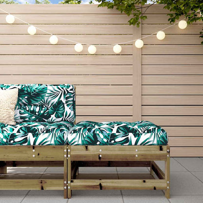 vidaXL Tabouret de jardin avec coussin, pin imprégné