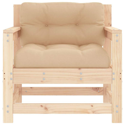 vidaXL Chaises de jardin avec coussins 2 pcs Bois de pin massif