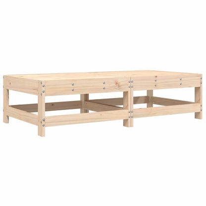 vidaXL Tabourets de jardin avec coussins 2 pcs Bois de pin massif