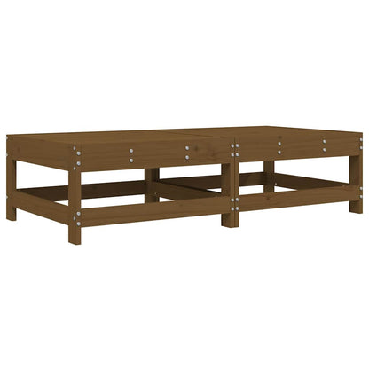 vidaXL Gartenhocker mit Kissen 2 Stk. Honigbraun Massivholz Kiefer