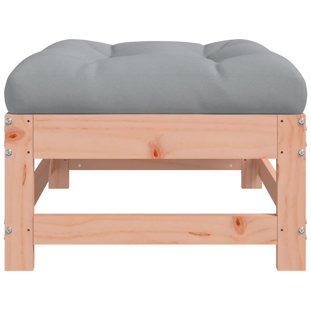 vidaXL Gartenhocker mit Kissen 2 Stk. Massivholz Douglasie