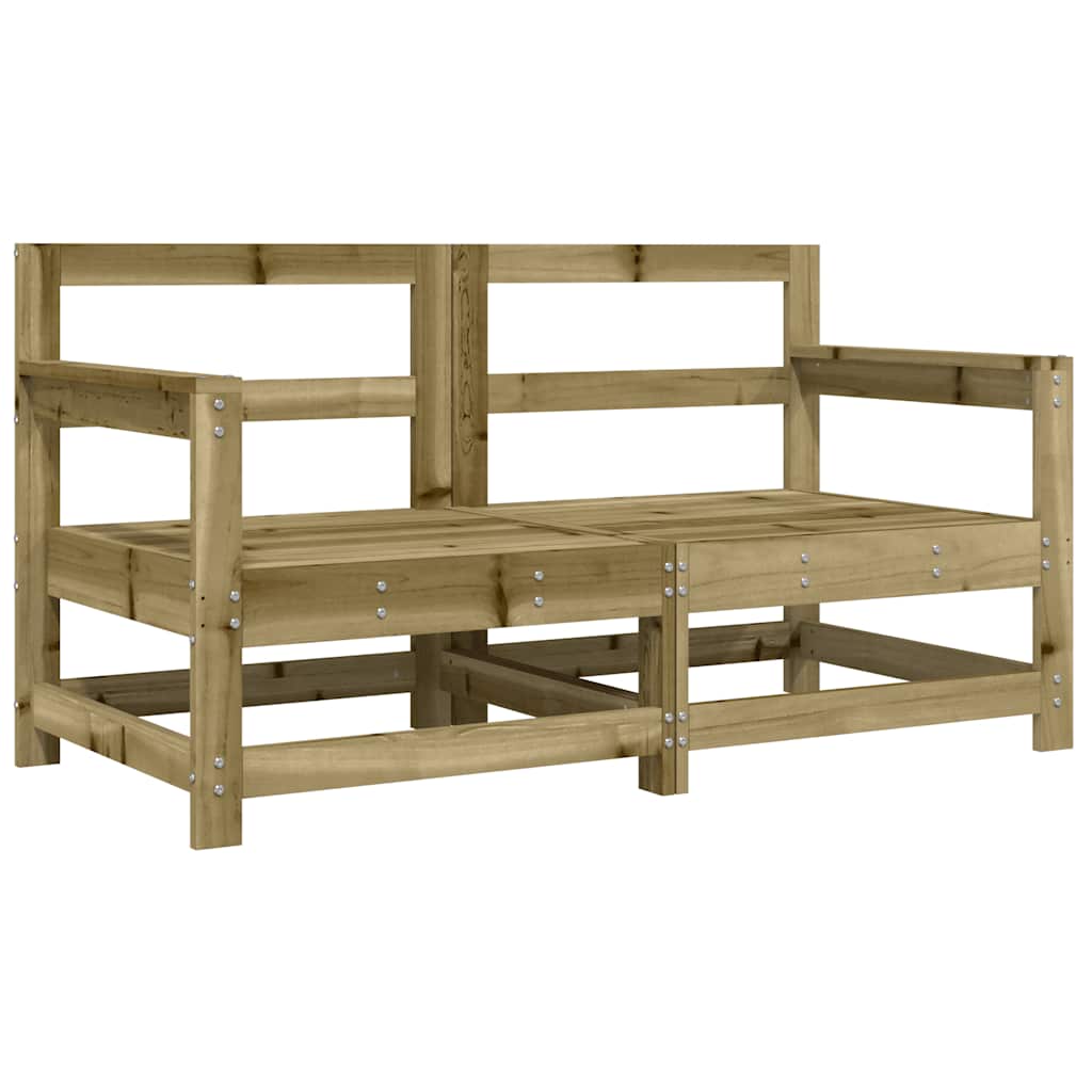 vidaXL Gartenstühle mit Kissen 2 Stk. Kiefernholz Imprägniert