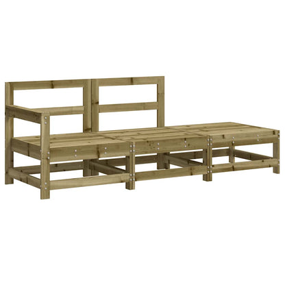 vidaXL 3-tlg. Garten-Lounge-Set mit Kissen Kiefernholz Imprägniert