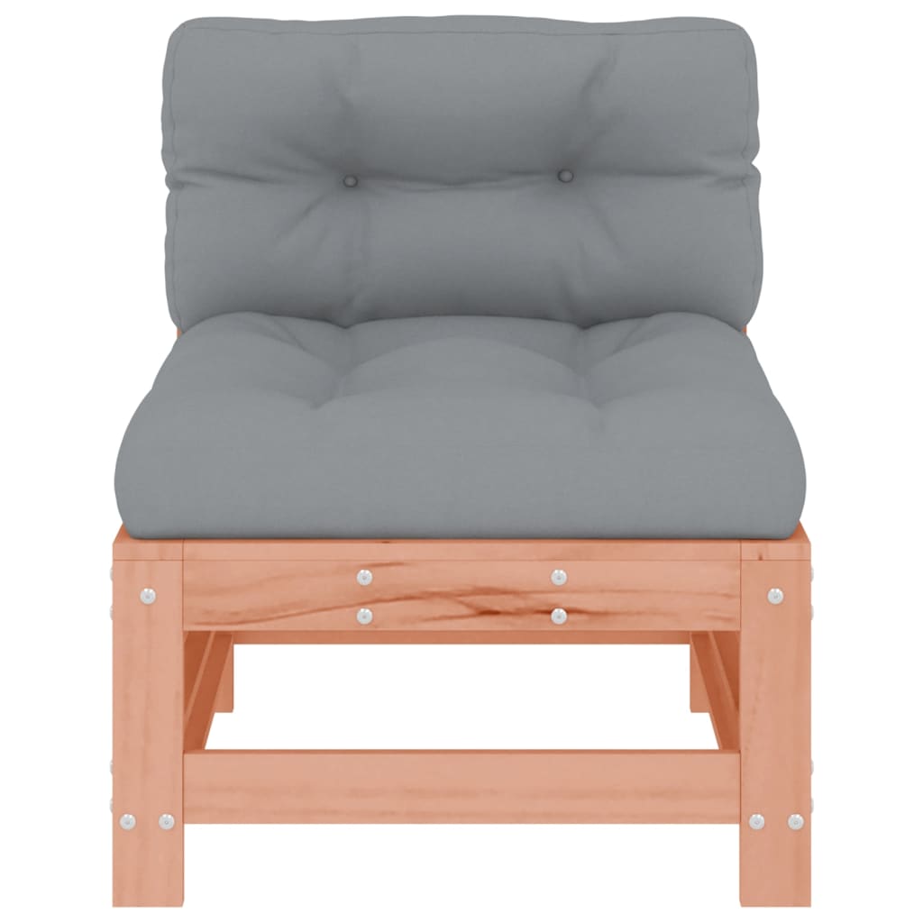 vidaXL Mittelsofa mit Kissen Massivholz Douglasie