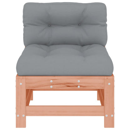 vidaXL Mittelsofa mit Kissen Massivholz Douglasie