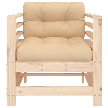 vidaXL Chaises de jardin avec coussins 2 pcs Bois de pin massif