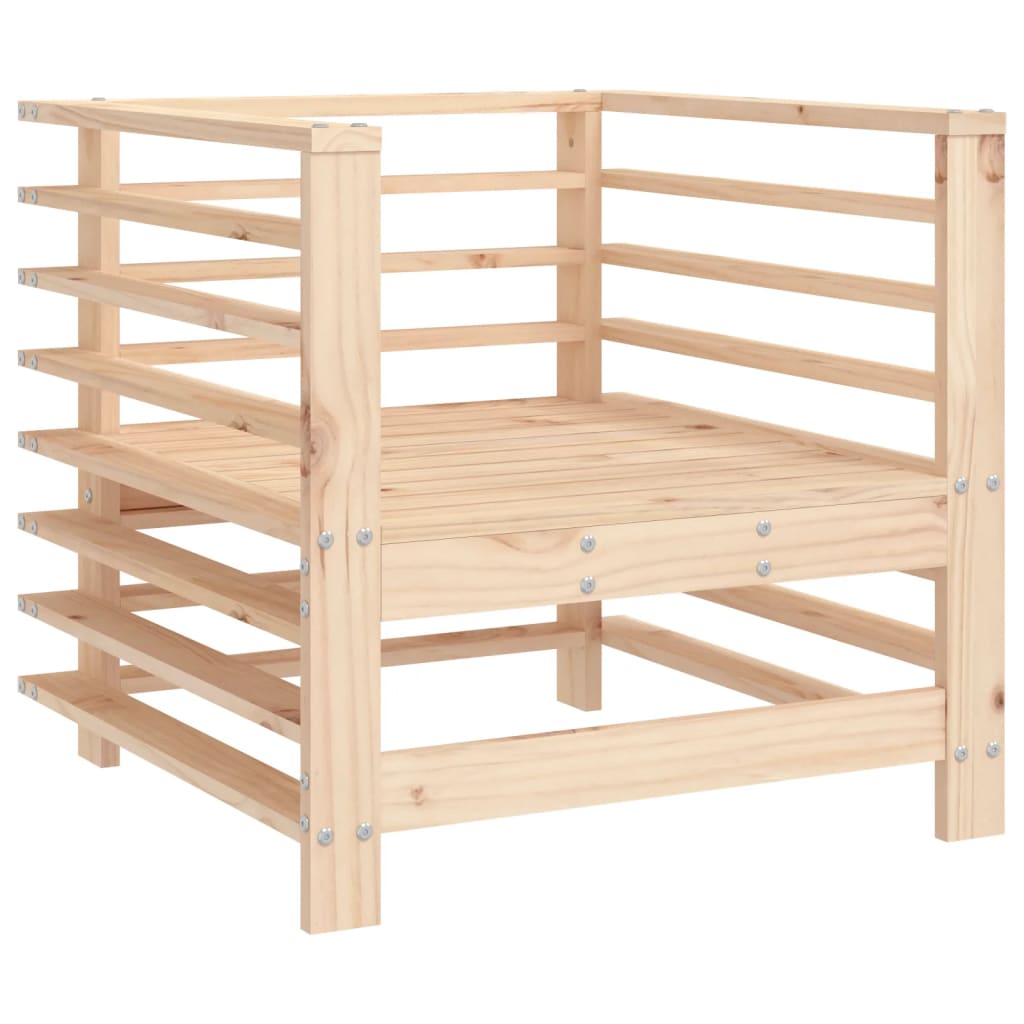 vidaXL Chaises de jardin avec coussins 2 pcs Bois de pin massif