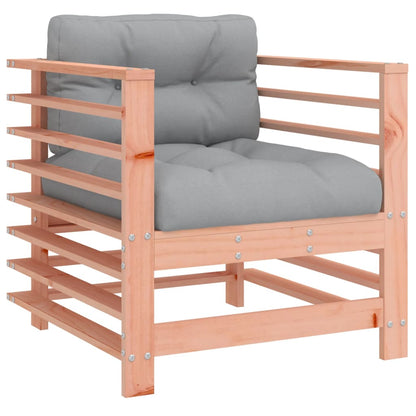vidaXL Chaises de jardin avec coussins 2 pcs. Bois de douglas massif