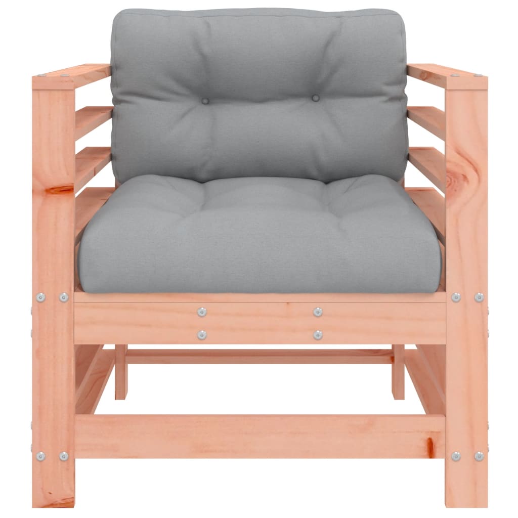 vidaXL Chaises de jardin avec coussins 2 pcs. Bois de douglas massif