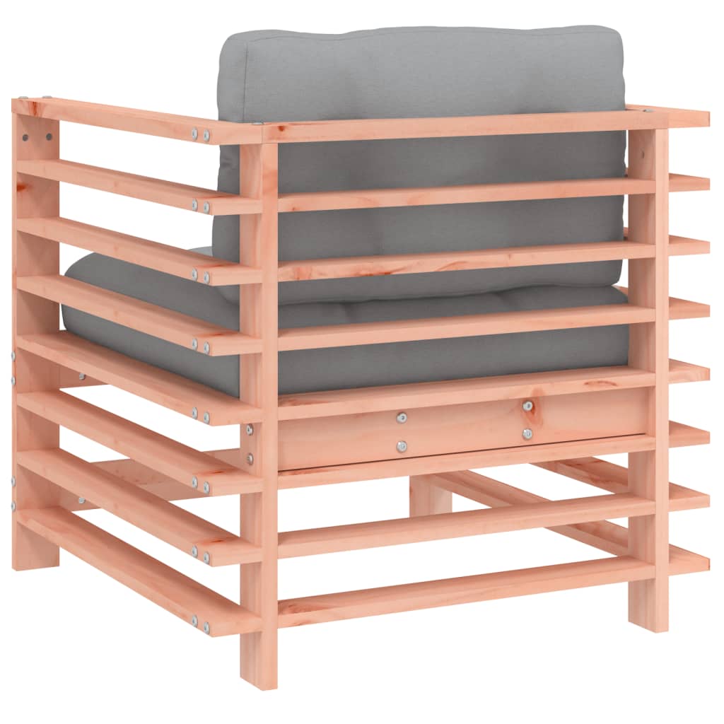 vidaXL Chaises de jardin avec coussins 2 pcs. Bois de douglas massif