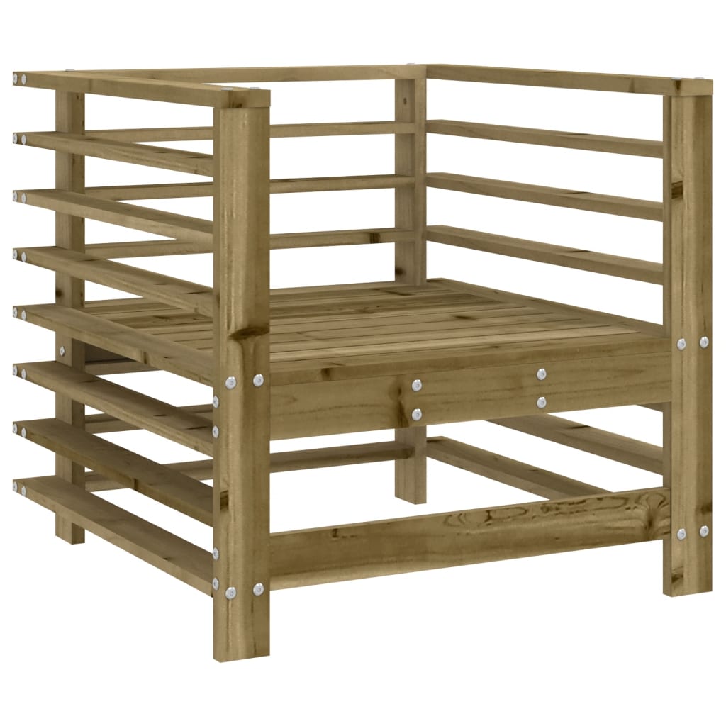 vidaXL Chaises de jardin avec coussins 2 pcs. Bois de pin imprégné