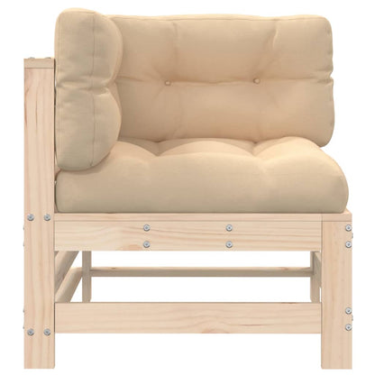vidaXL Ecksofas mit Kissen 2 Stk. Massivholz Kiefer