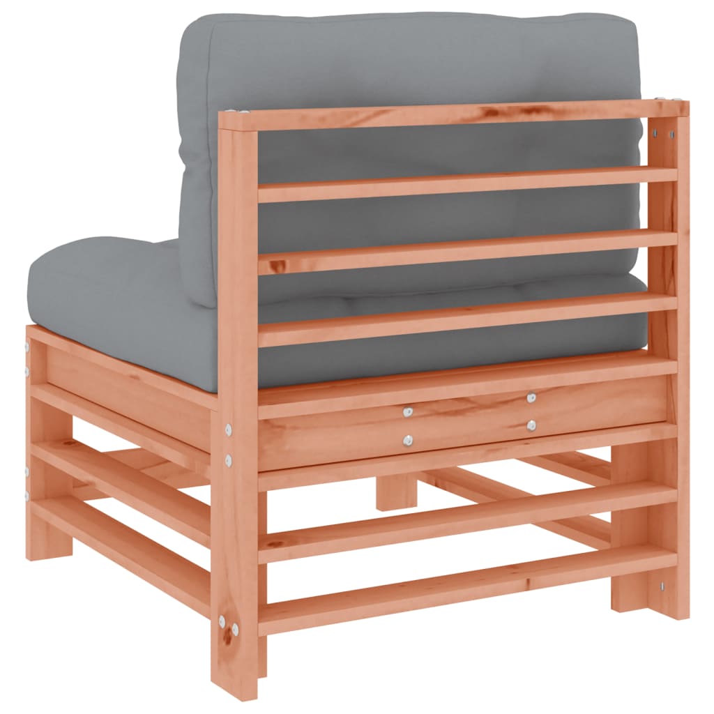 vidaXL Mittelsofas mit Kissen 2 Stk. Massivholz Douglasie