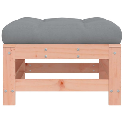 vidaXL Gartenhocker mit Kissen 2 Stk. Massivholz Douglasie