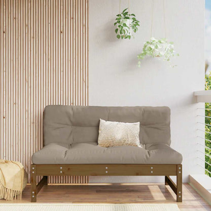 vidaXL Mittelsofa Honigbraun 120x80 cm Massivholz Kiefer