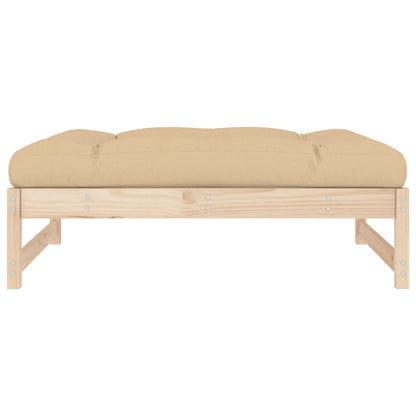 vidaXL Gartenhocker 120x80 cm Massivholz Kiefer