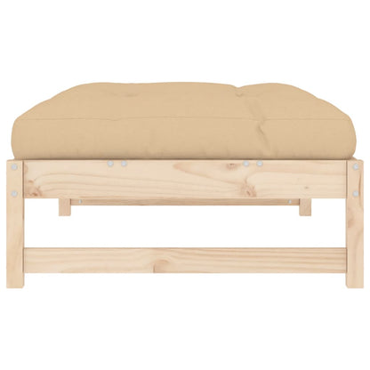 vidaXL Gartenhocker 120x80 cm Massivholz Kiefer