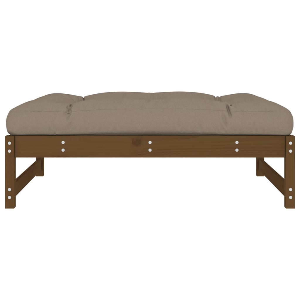 vidaXL Gartenhocker Honigbraun 120x80 cm Massivholz Kiefer