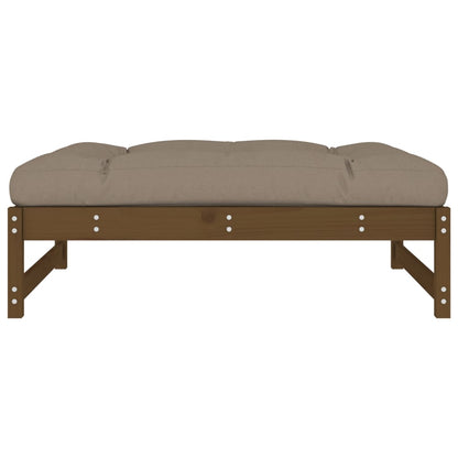 vidaXL Gartenhocker Honigbraun 120x80 cm Massivholz Kiefer
