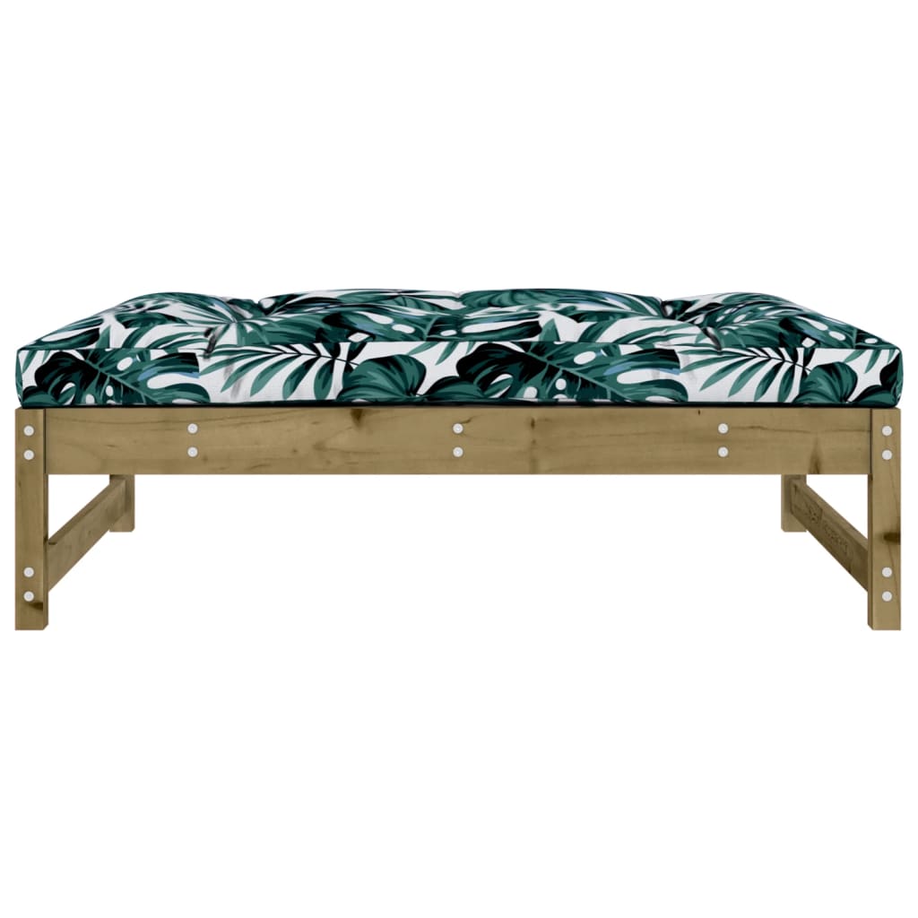 vidaXL Gartenhocker 120x80 cm Kiefernholz Imprägniert
