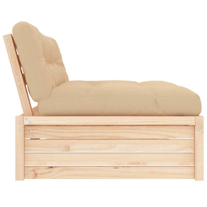 vidaXL Canapé central 120x80 cm en pin massif