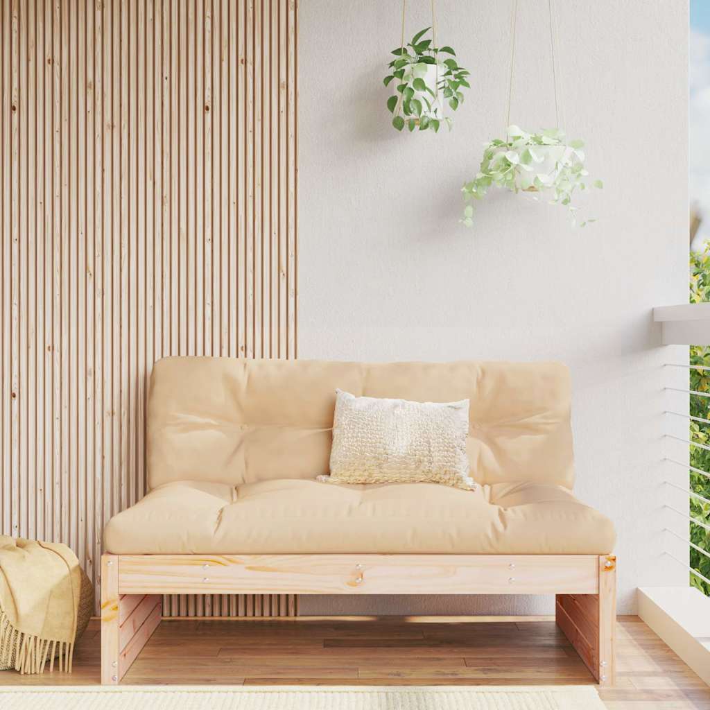 vidaXL Canapé central 120x80 cm en pin massif