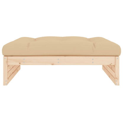 vidaXL Tabouret de jardin 120x80 cm Bois de pin massif