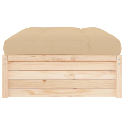vidaXL Tabouret de jardin 120x80 cm Bois de pin massif