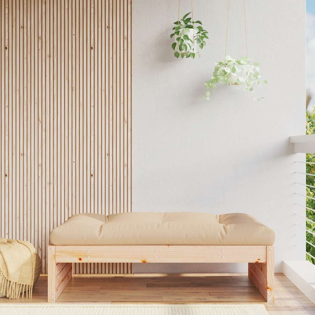 vidaXL Tabouret de jardin 120x80 cm Bois de pin massif