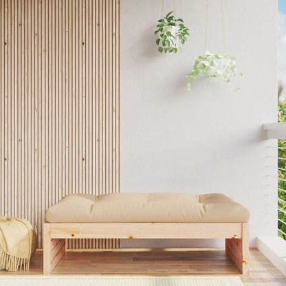 vidaXL Tabouret de jardin 120x80 cm Bois de pin massif