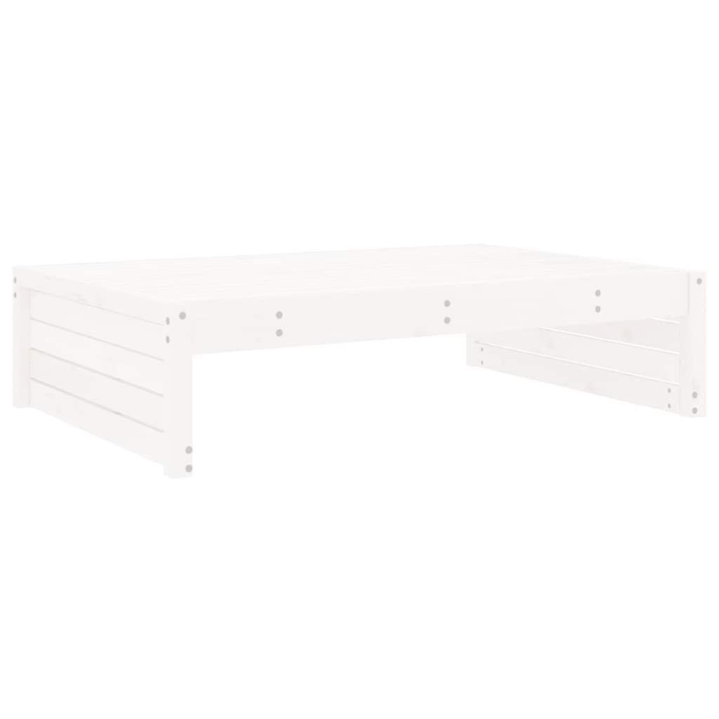 vidaXL Banc de jardin blanc 120x80 cm en bois de pin massif