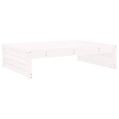 vidaXL Banc de jardin blanc 120x80 cm en bois de pin massif