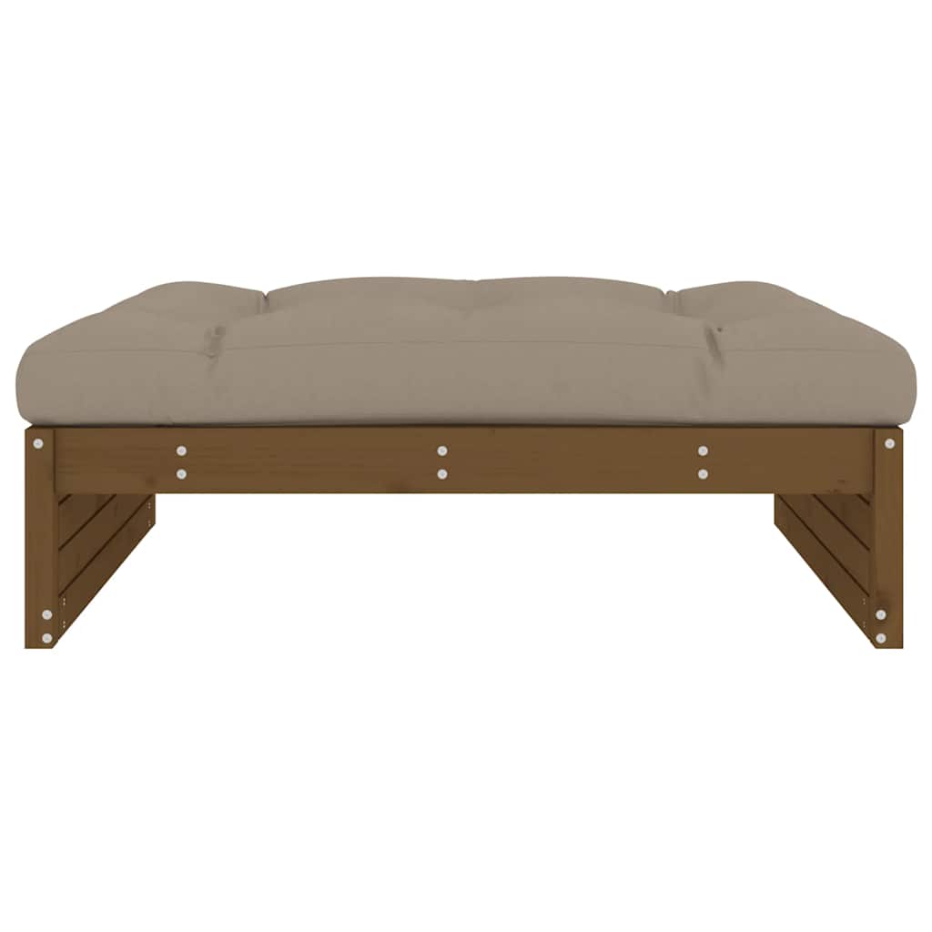 vidaXL Tabouret de jardin Marron miel 120x80 cm Bois de pin massif