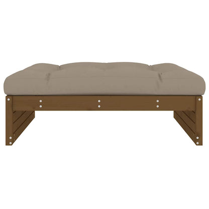 vidaXL Tabouret de jardin Marron miel 120x80 cm Bois de pin massif