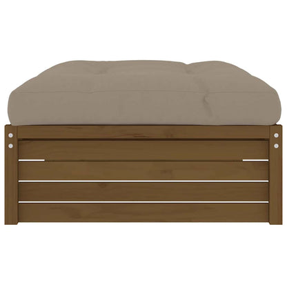vidaXL Tabouret de jardin Marron miel 120x80 cm Bois de pin massif