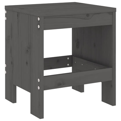 vidaXL 5-tlg. Garten-Essgruppe Grau Massivholz Kiefer