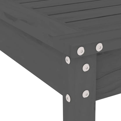 vidaXL 5-tlg. Garten-Essgruppe Grau Massivholz Kiefer