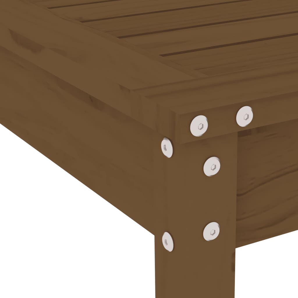 vidaXL 5-tlg. Garten-Essgruppe Honigbraun Massivholz Kiefer