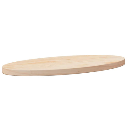 vidaXL Plateau de table 60x30x2,5 cm en pin massif Ovale