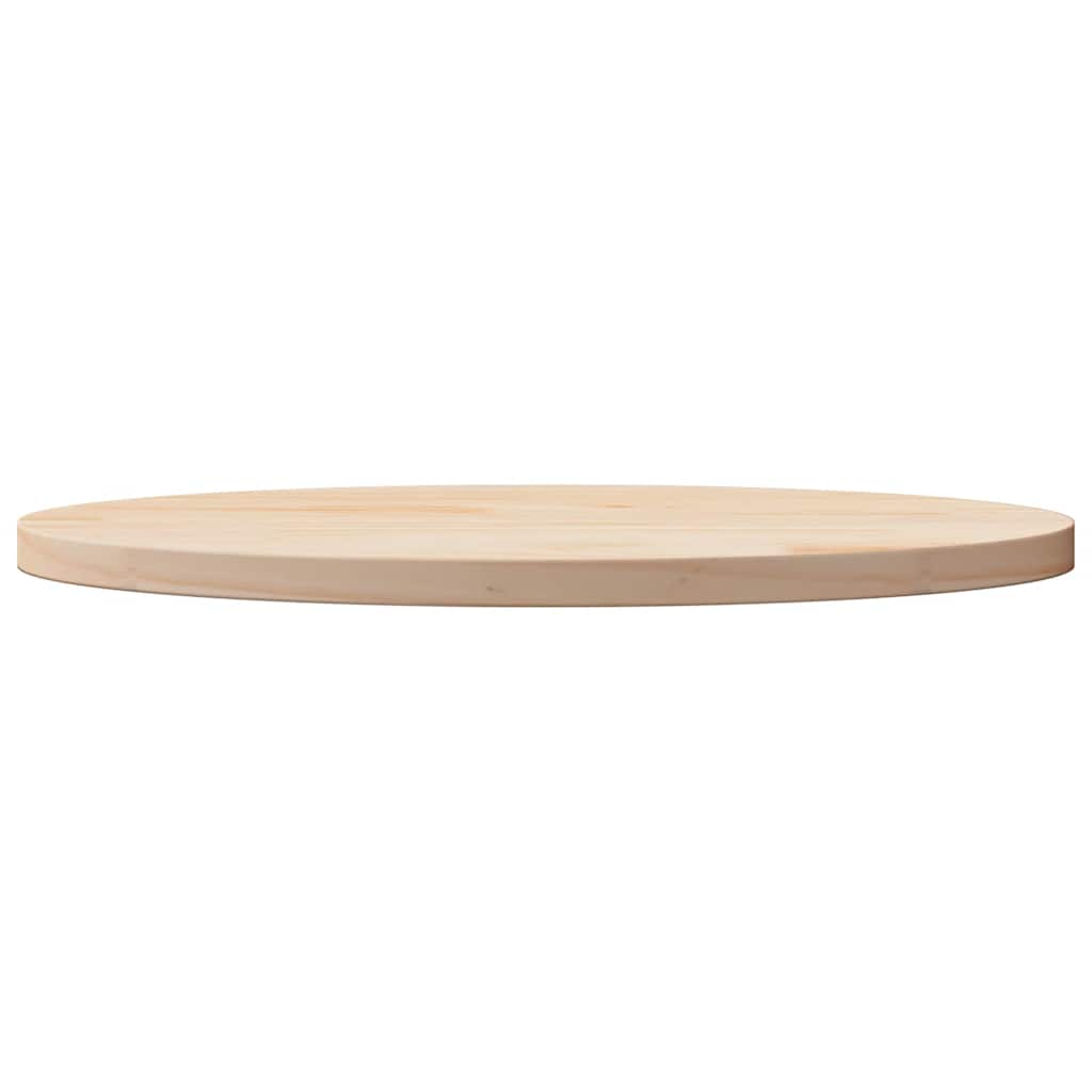 vidaXL Plateau de table 60x30x2,5 cm en pin massif Ovale